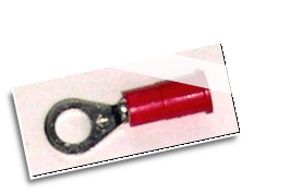 RING TONGUE TERMINAL CONNECTOR  (red)  stud # 10