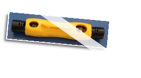 Coaxial cable insulation stripper